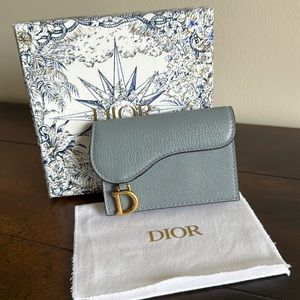 Dior Saddle Flap Card Holder